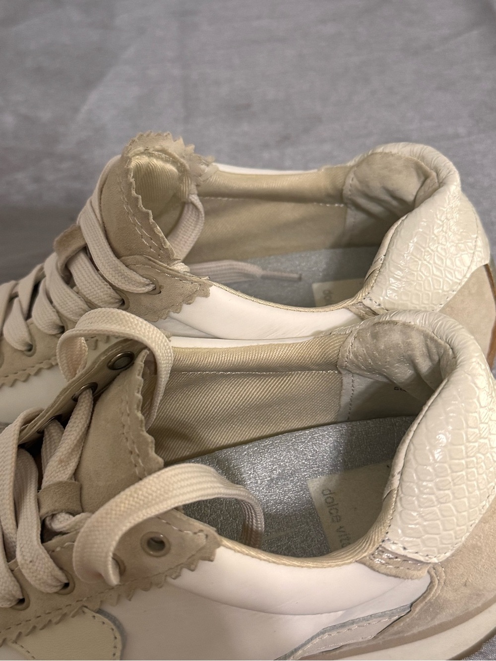 Dolce Vita B. NTCD Beige and White Women's sneakers - Picture 11 of 16
